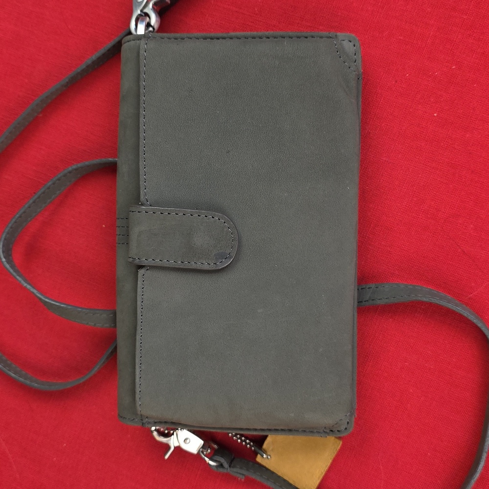 Timberland Nubuck Crossbody Wallet Purse - Picture 9 of 15